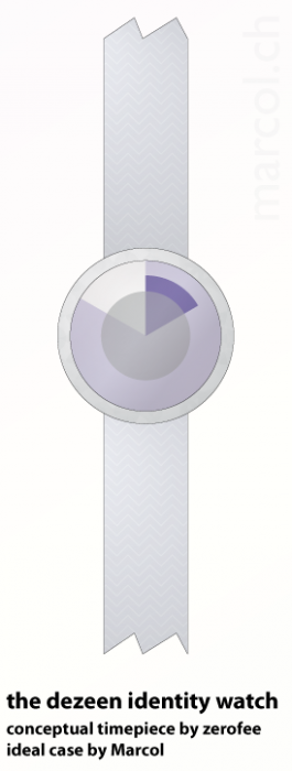 The Dezeen identity watch by Marcol