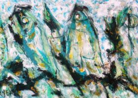 de la série "Les Maisons", 70x50